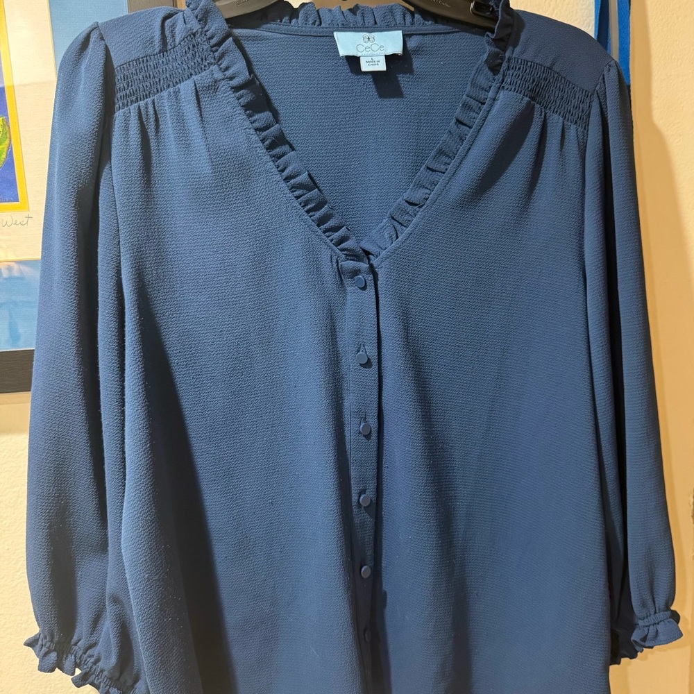 CeCe Blue Shirt